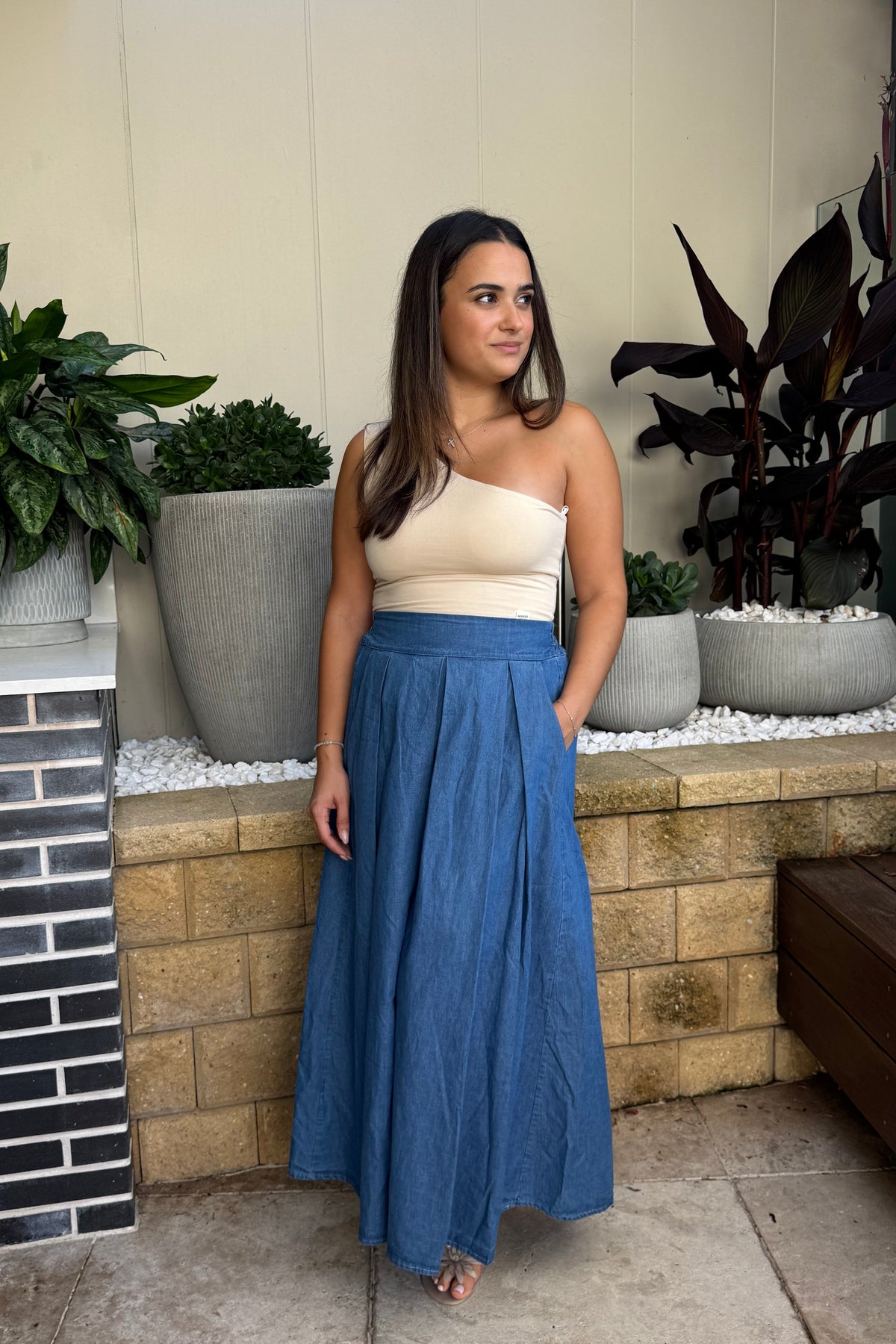 Celina - 80883- Denim - Skirt - 8089