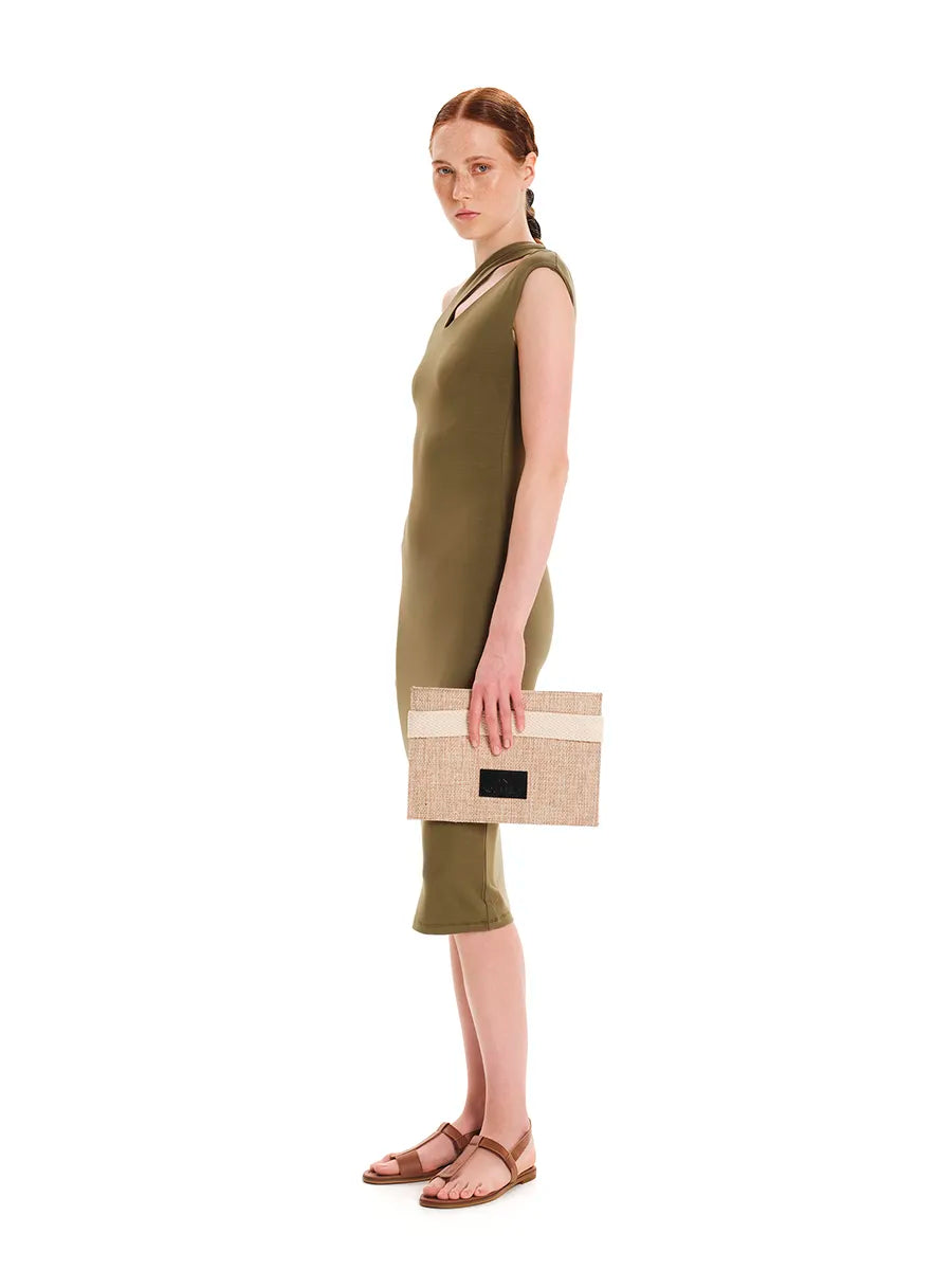 Eco Vital - One Shoulder Midi Dress