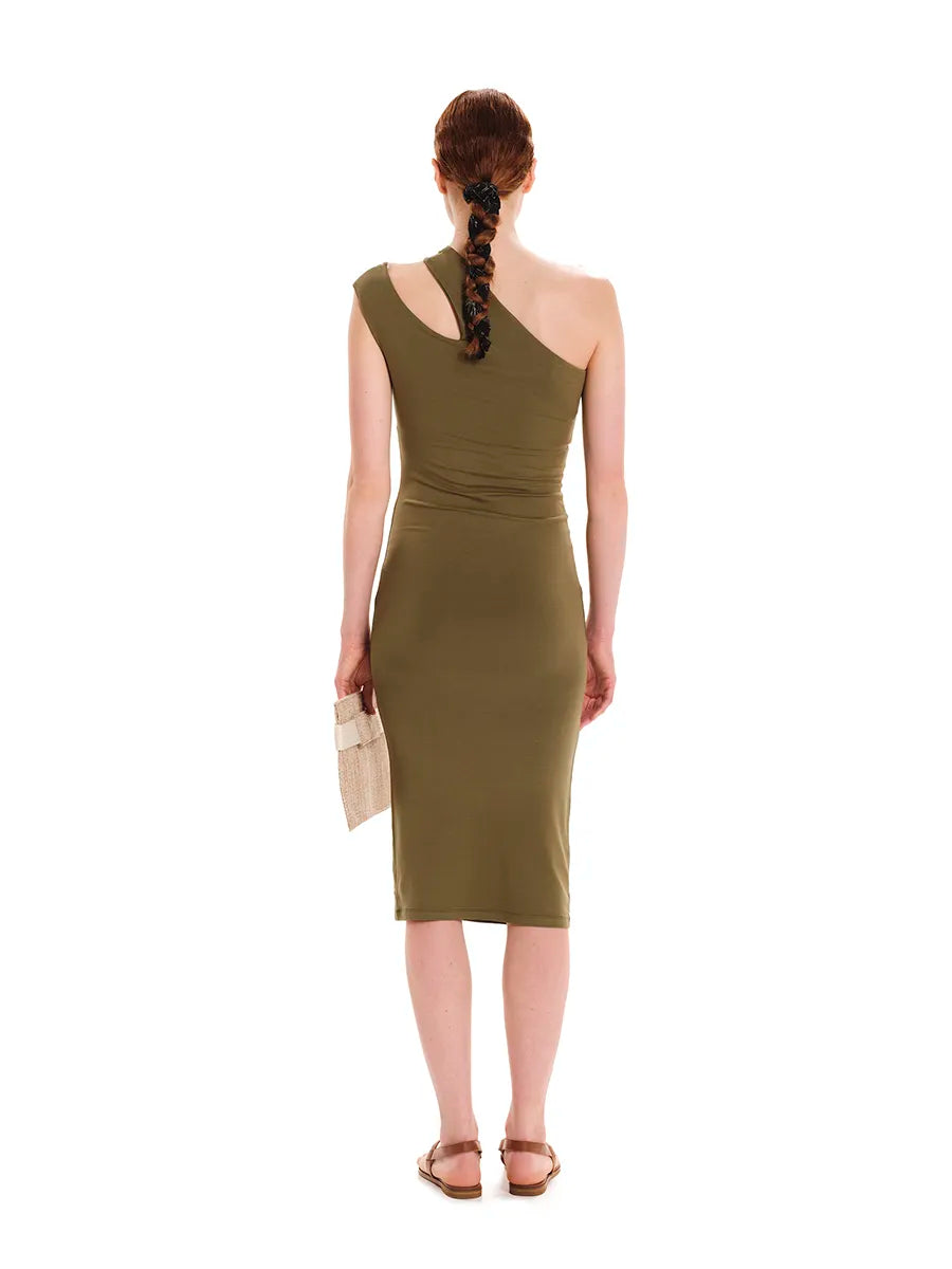 Eco Vital - One Shoulder Midi Dress