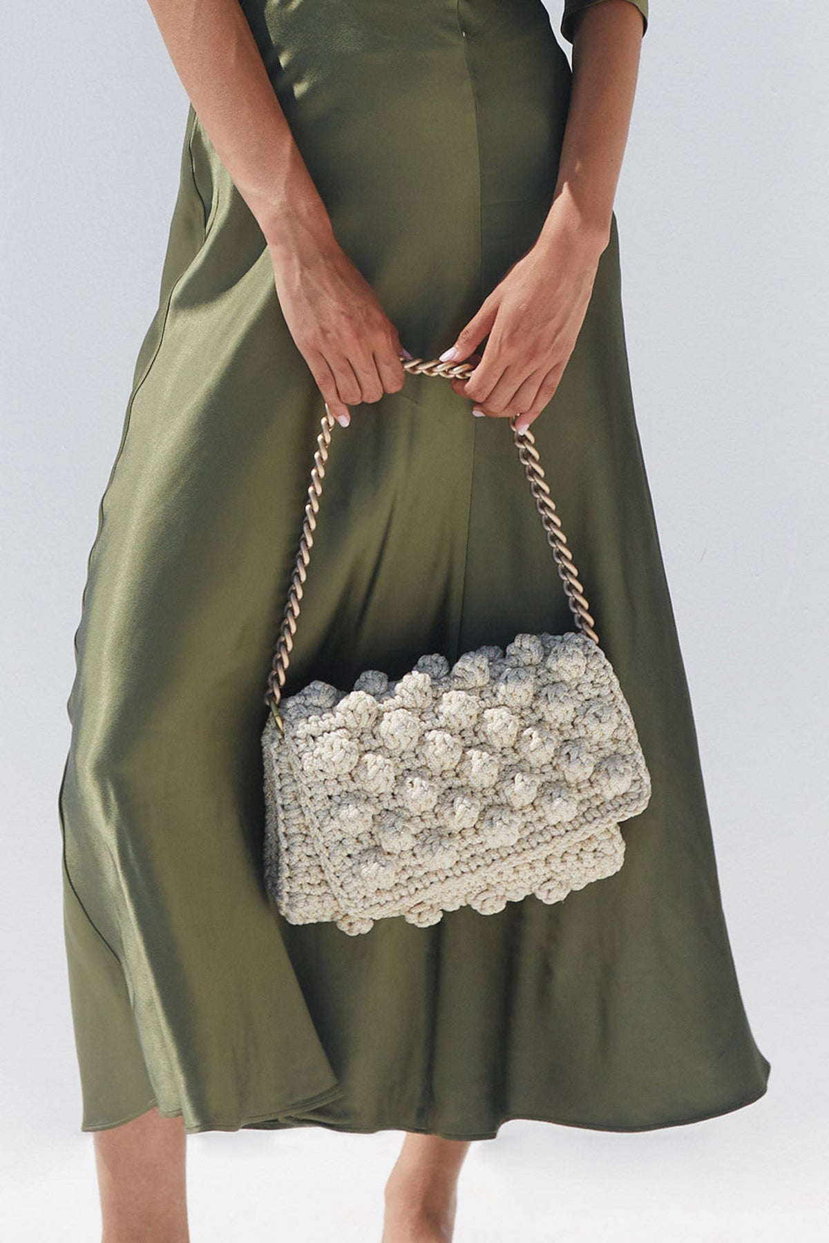 Lulu crochet bubbles clutch