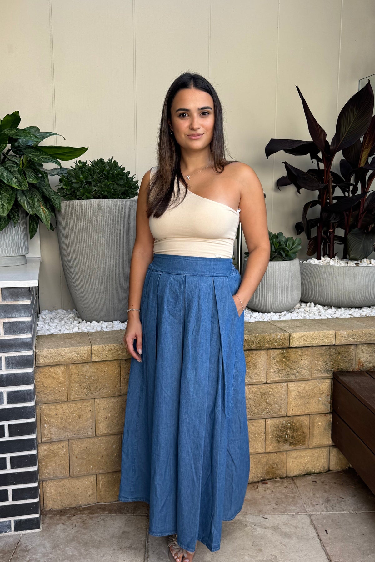 Celina - 80883- Denim - Skirt - 8089