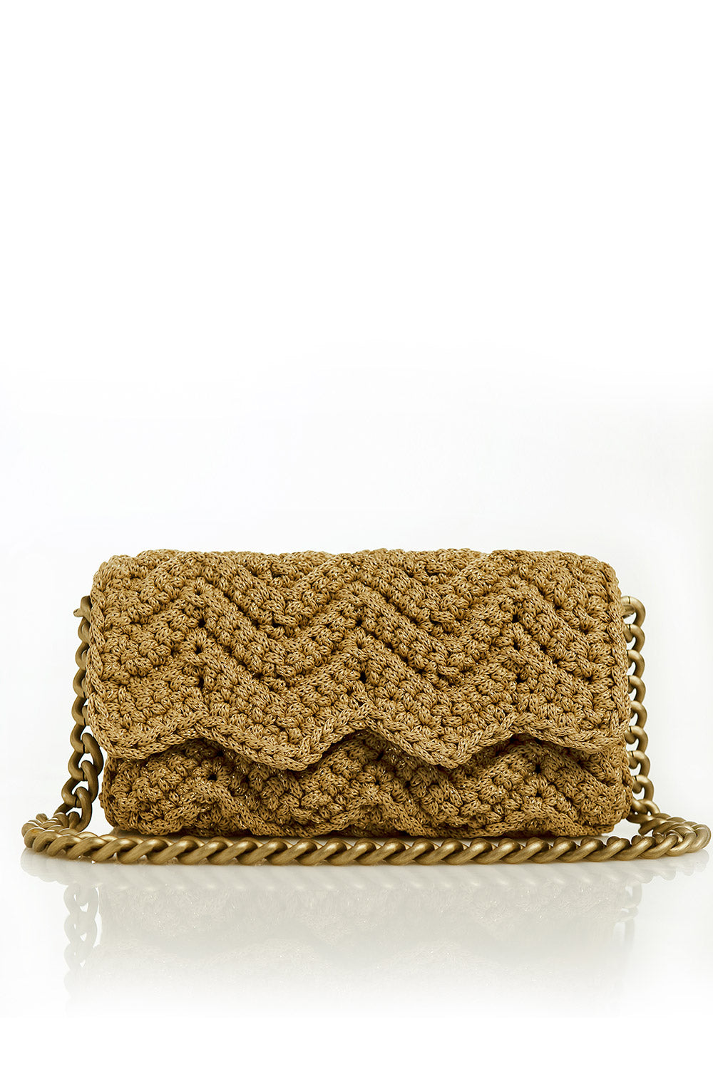 Lulu crochet wave clutch