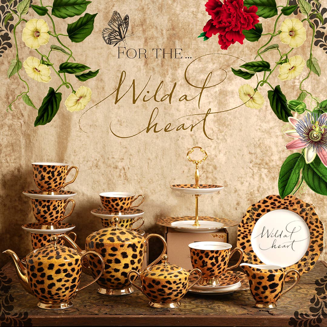XL Leopard Print Teapot