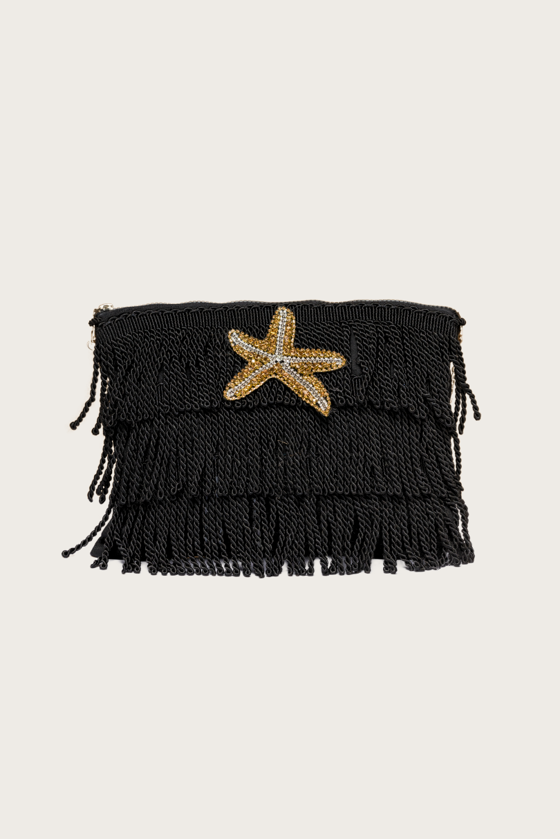 Asterias Clutch Bag - Black - Sorena