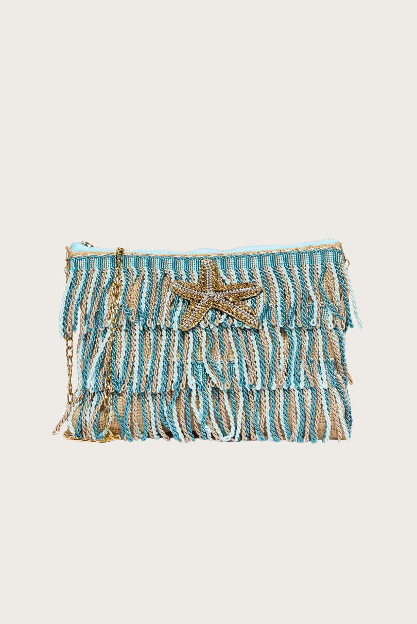 Asterias Clutch Bag - Blue- Sorena