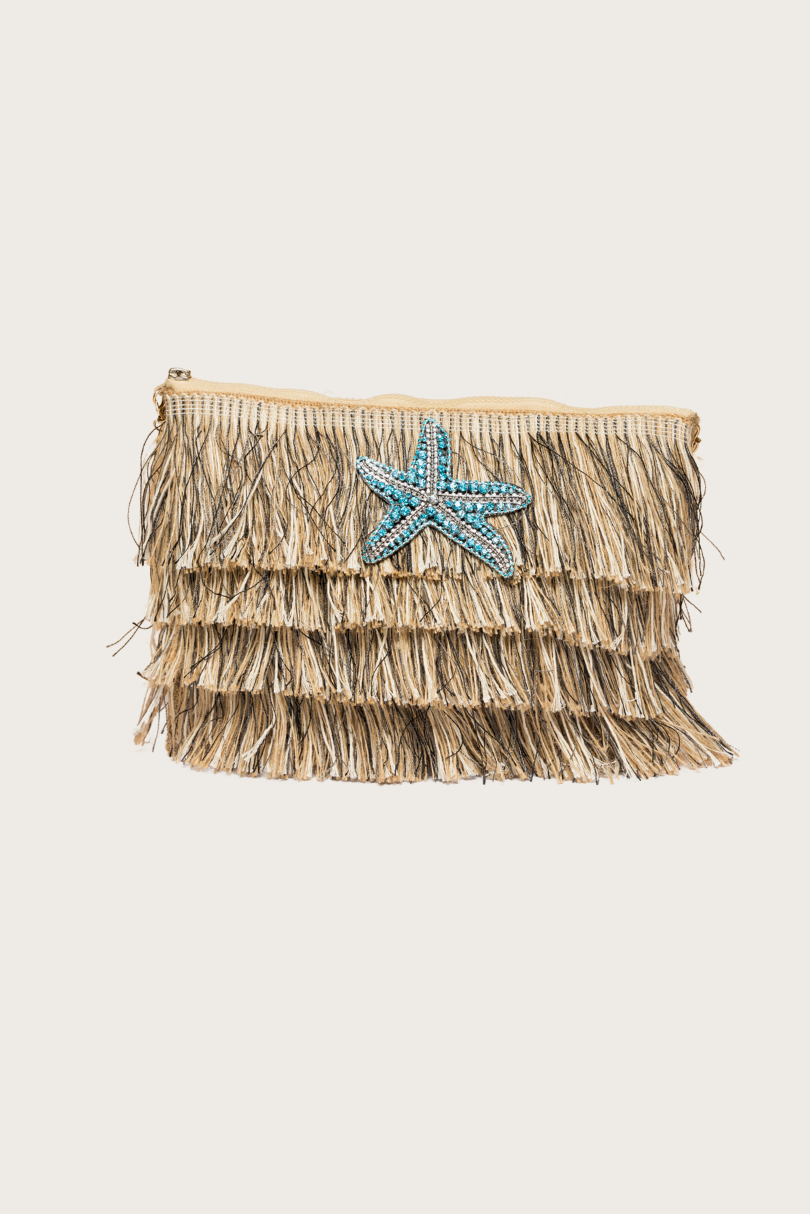 Asterias Clutch Bag - Brown - Sorena