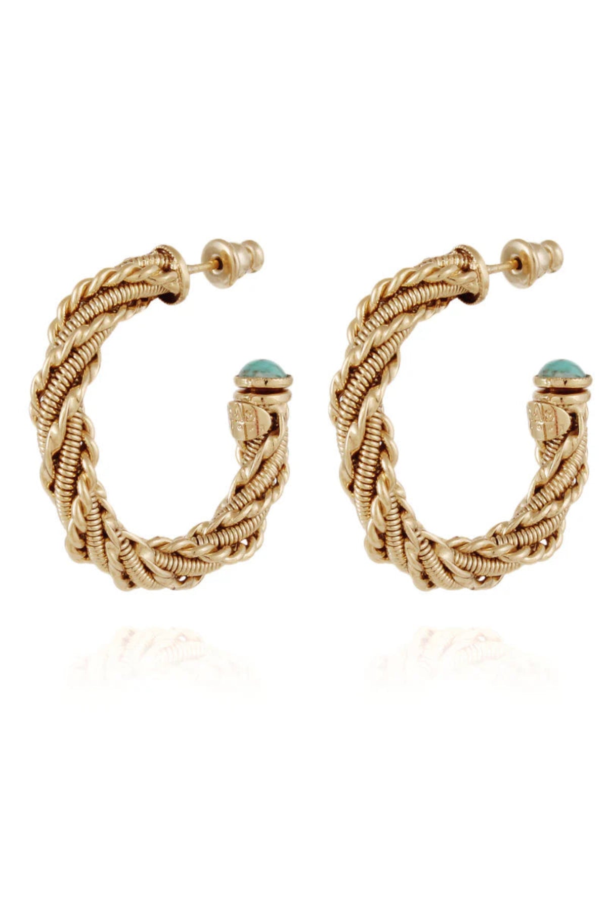 Bonnie Hoop Earrings - Blue