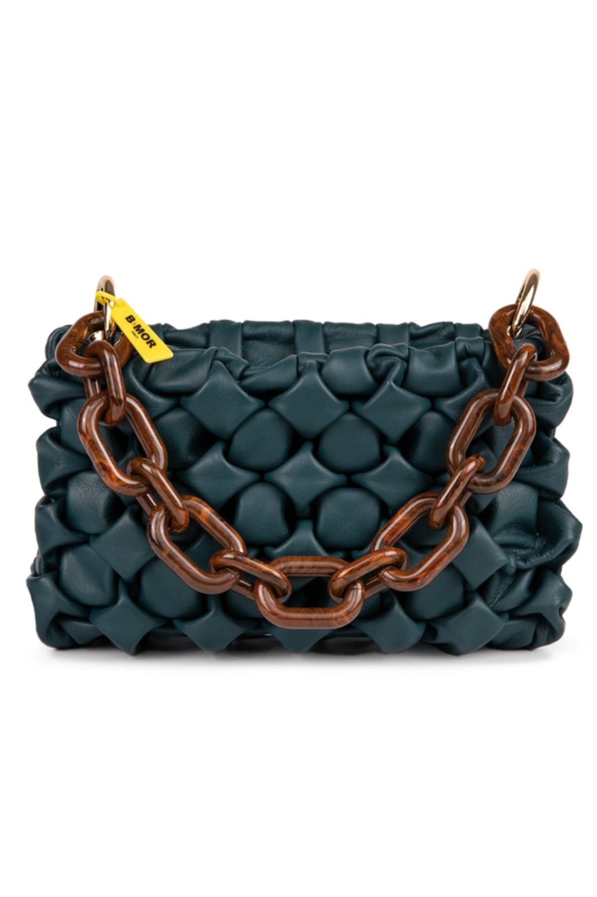 BMor Curly Leather Bag - Octanio Green