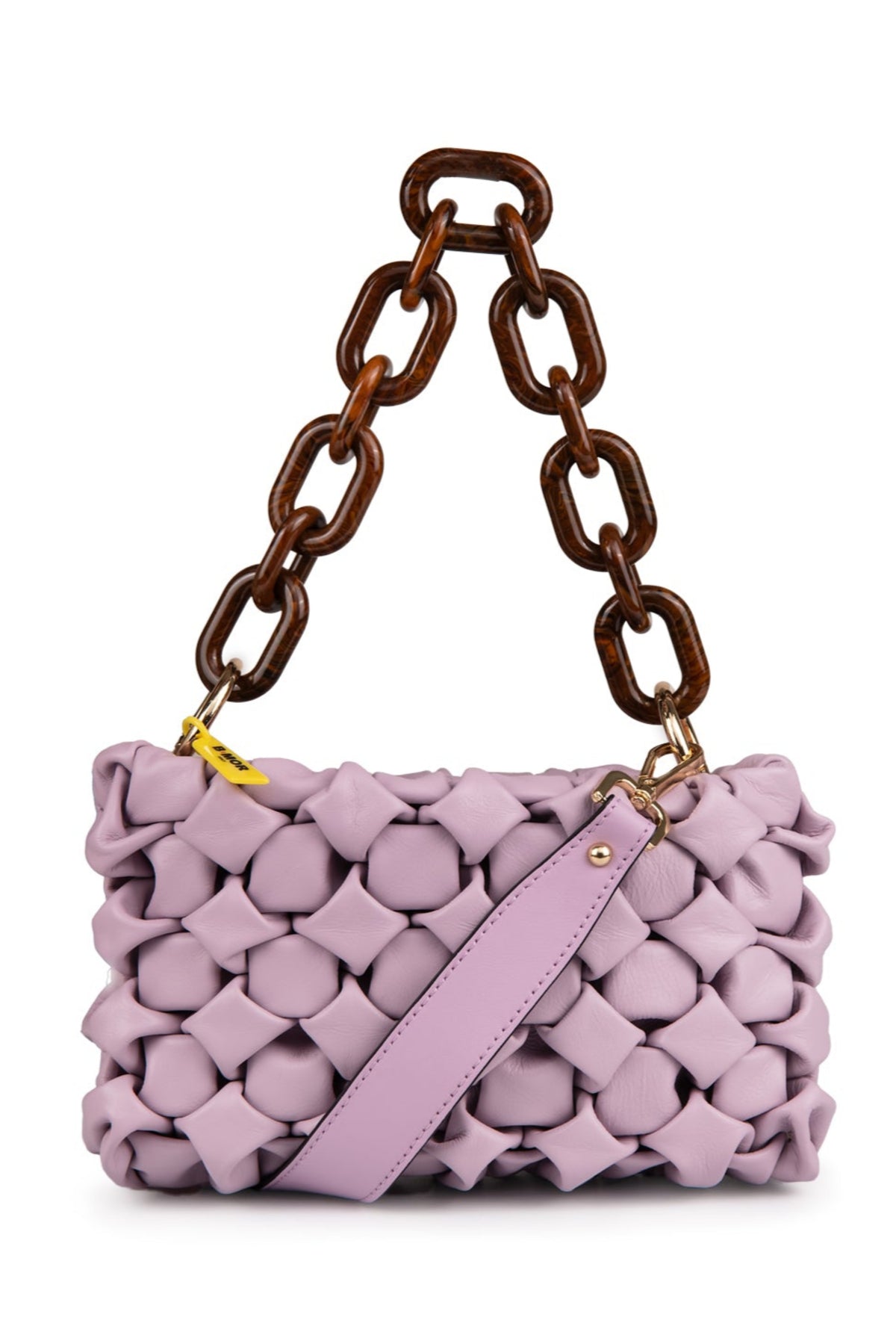 BMor Curly Leather Bag - Lilac