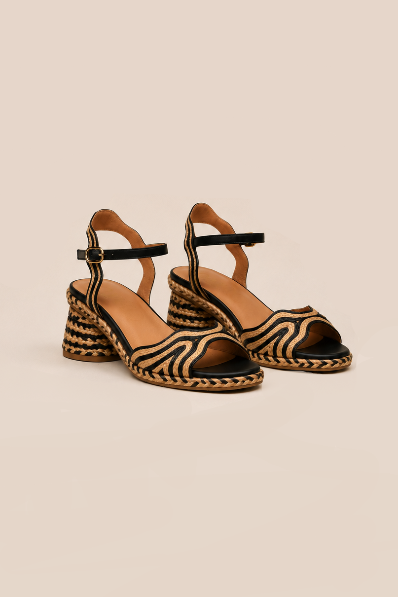 Danae Raffia Sandals