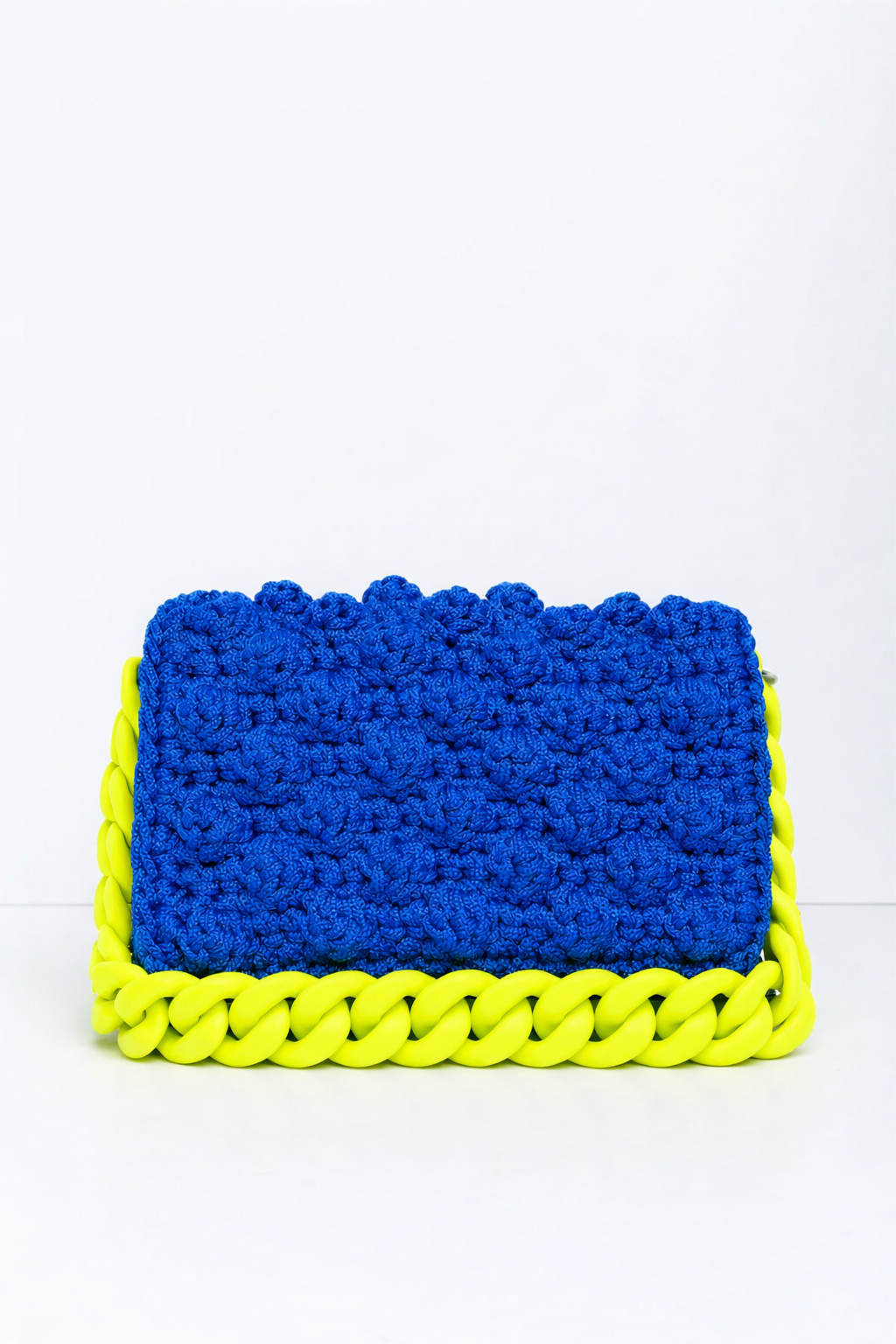 Lulu crochet bubbles Small - Colbalt Blue/Yellow