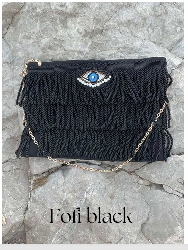 Fofi Clutch Bag - Black - Sorena