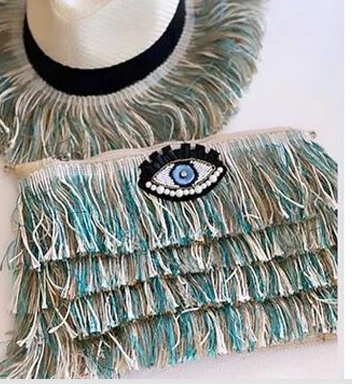 Fofi Clutch Bag - Blue - Sorena