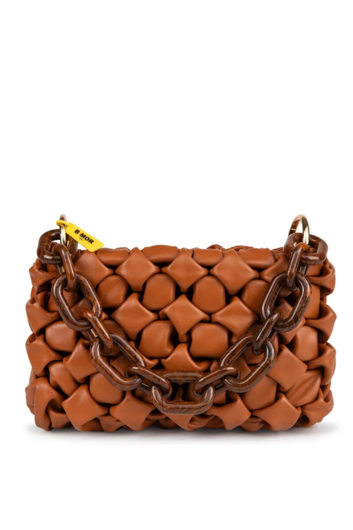 BMor Curly Leather Bag - Cookie