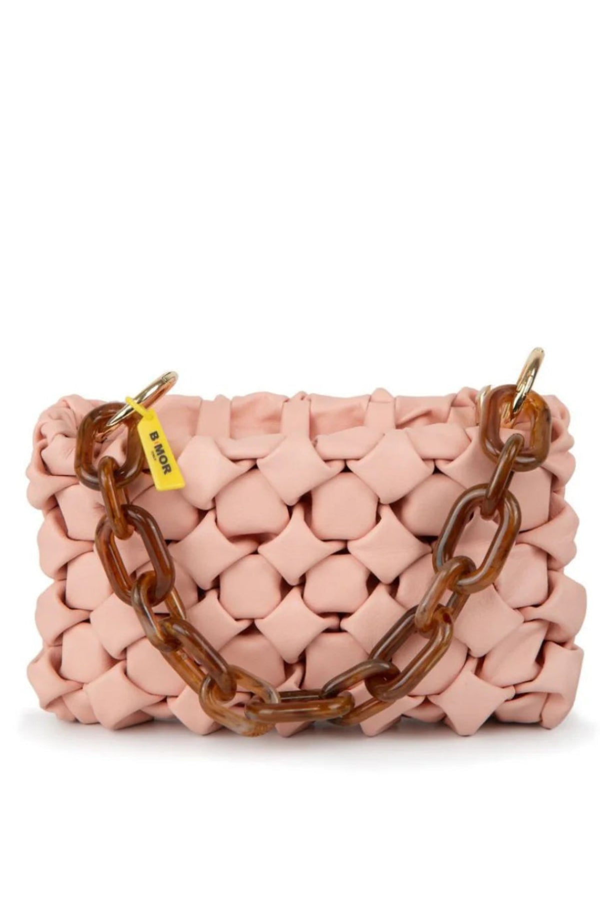 BMor Curly Leather Bag - Baby Pink