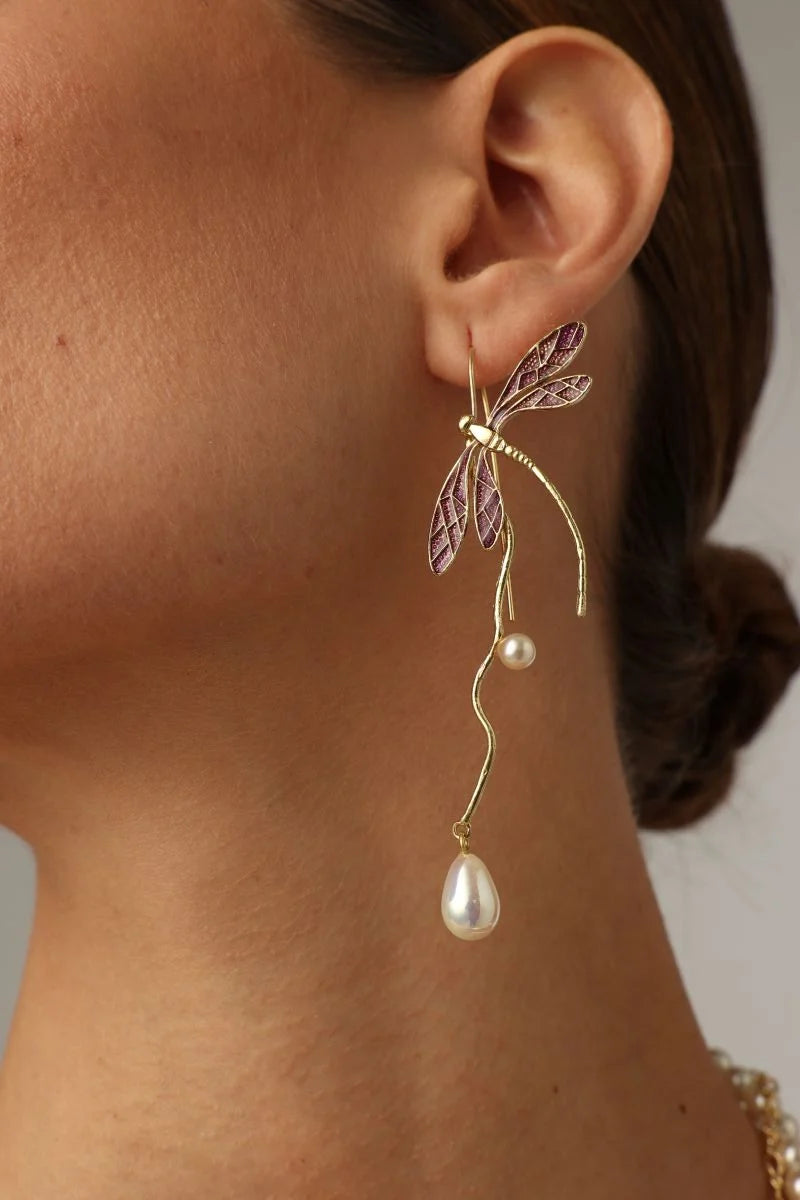 Buzz Brass Handmade Earrings