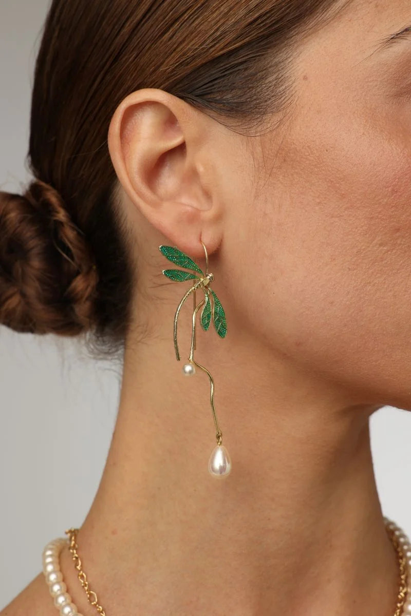 Buzz Brass Handmade Earrings
