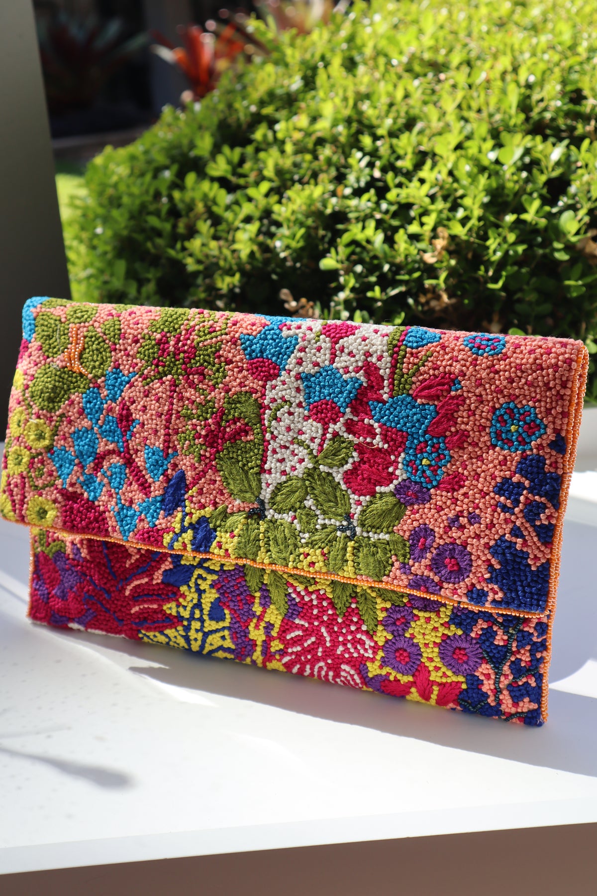 Embroidered Handmade Clutches - Blooms