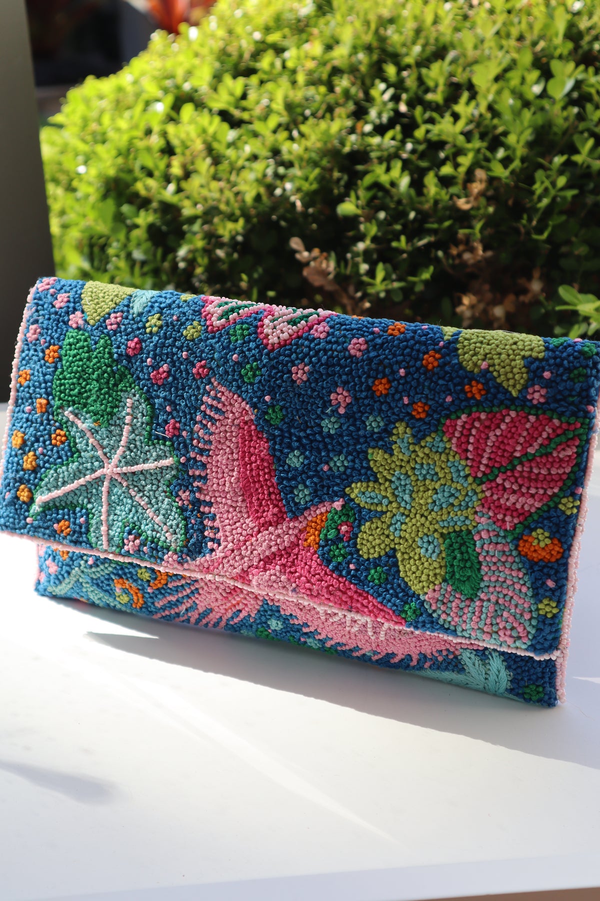 Embroidered Handmade Clutches - Lori Blue