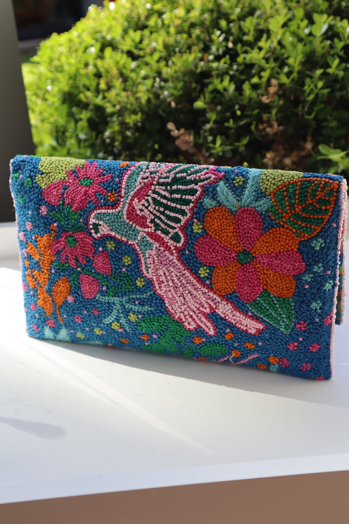 Embroidered Handmade Clutches - Lori Blue