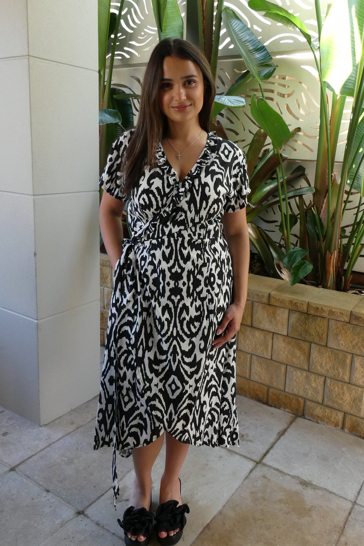 Cassidy Long Wrap Dress
