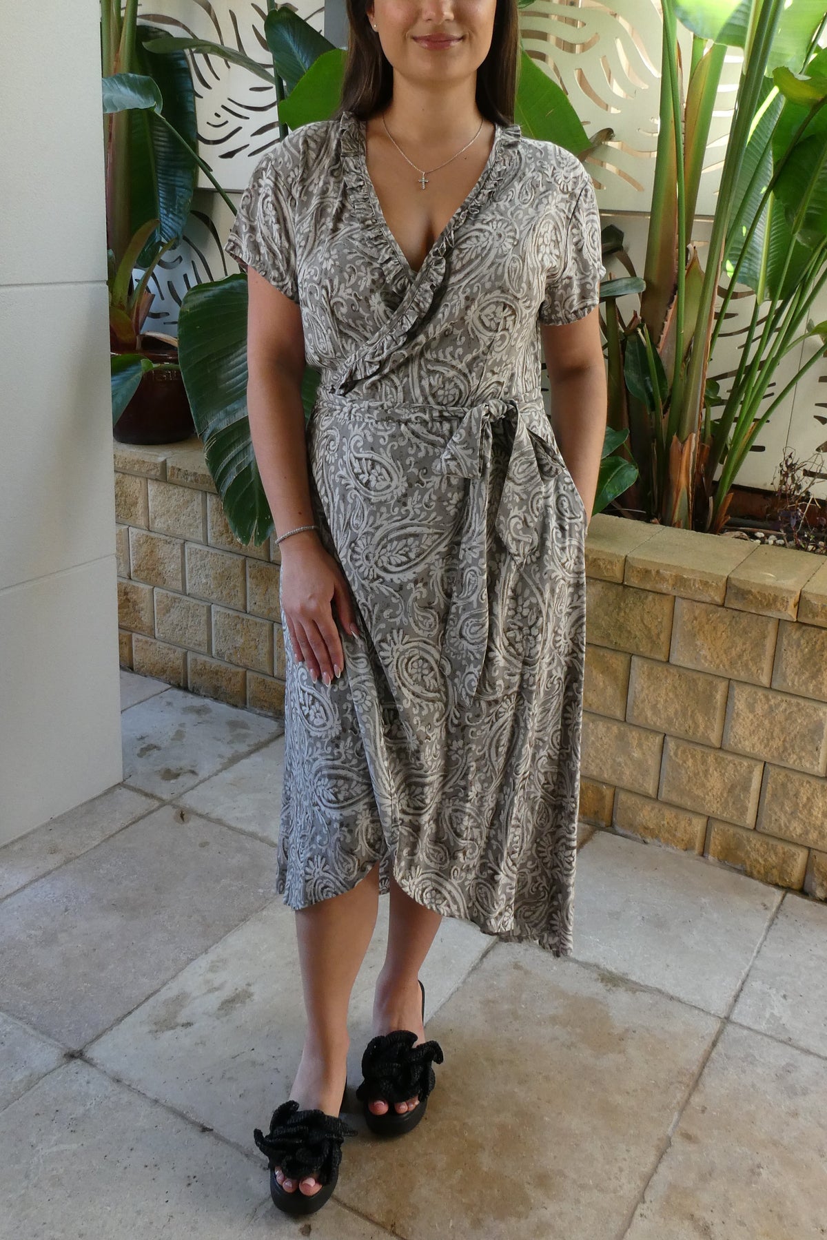 Cassidy Long Wrap Dress