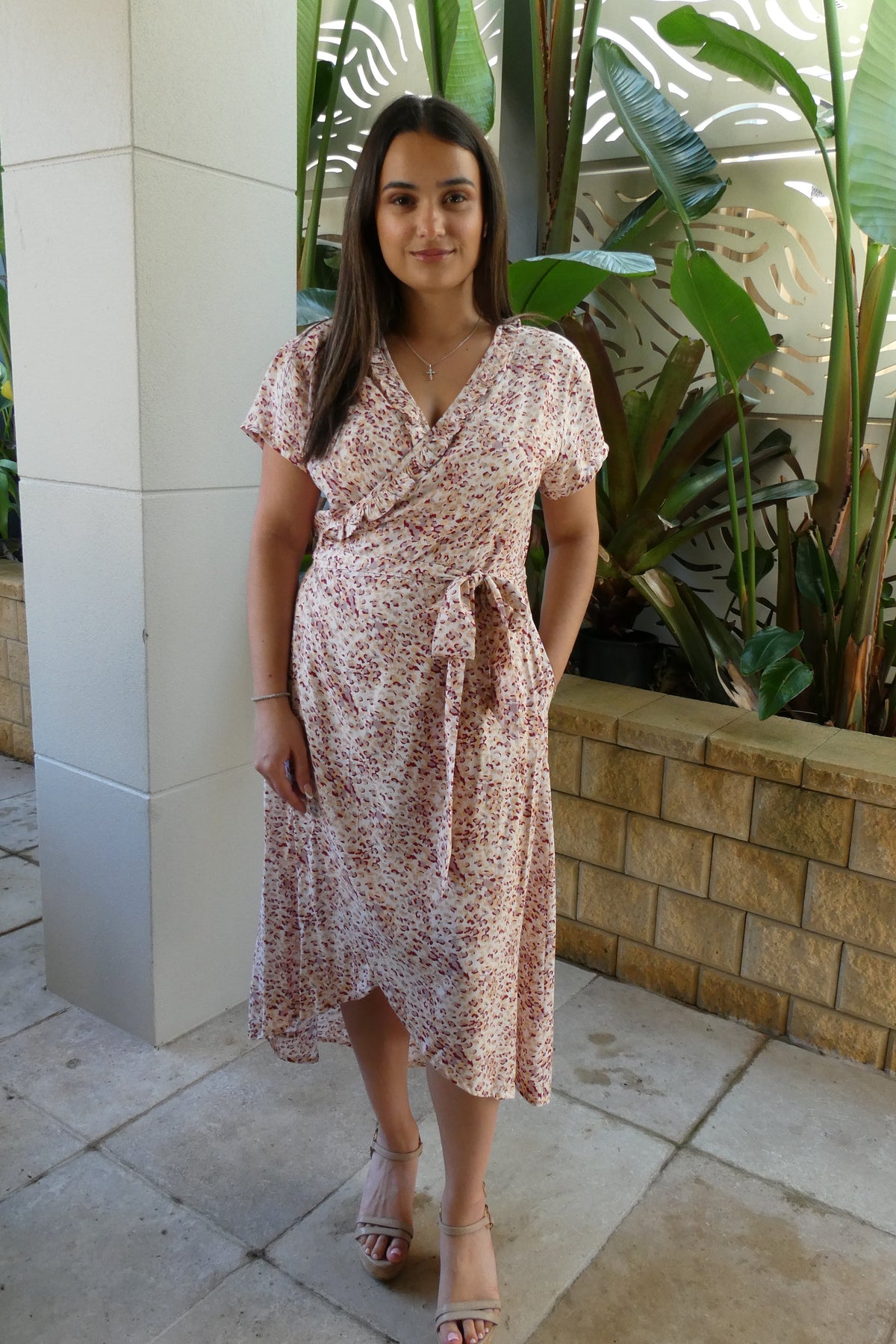 Cassidy Long Wrap Dress