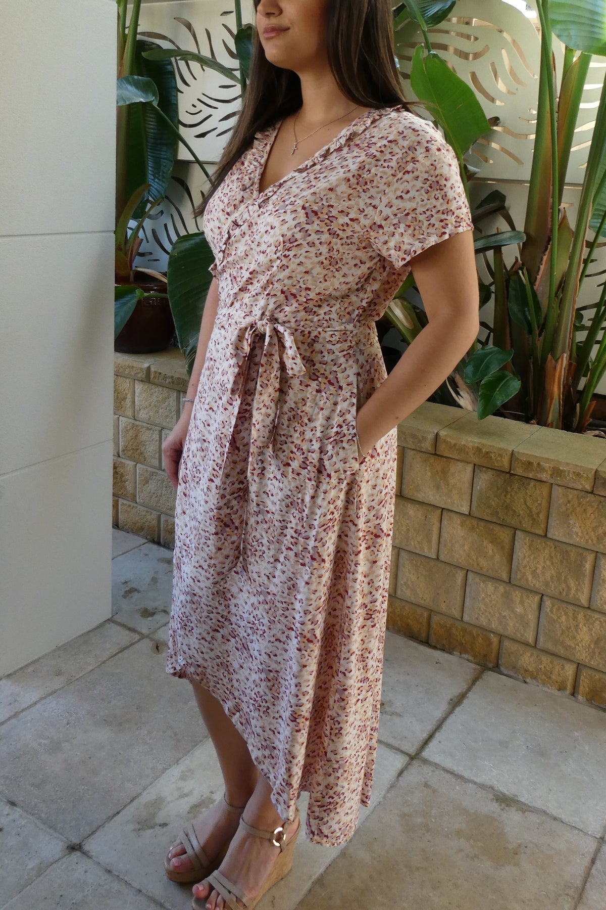 Cassidy Long Wrap Dress