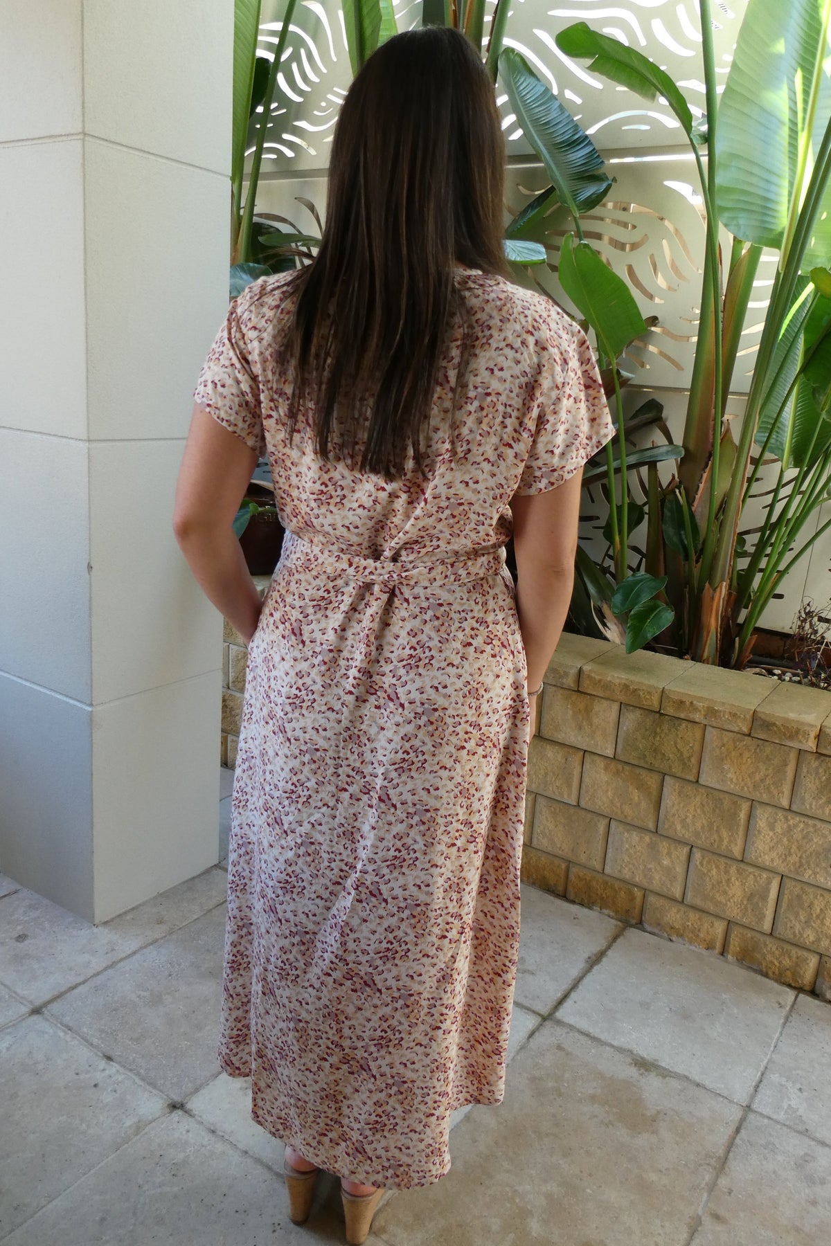 Cassidy Long Wrap Dress