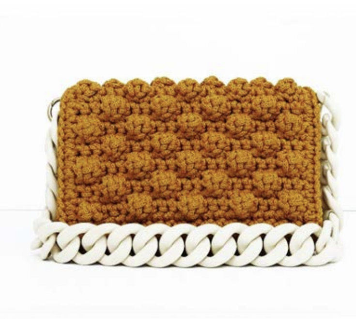 Lulu crochet bubbles Small Ochre