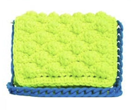 Lulu crochet bubbles Small - Yellow/Blue