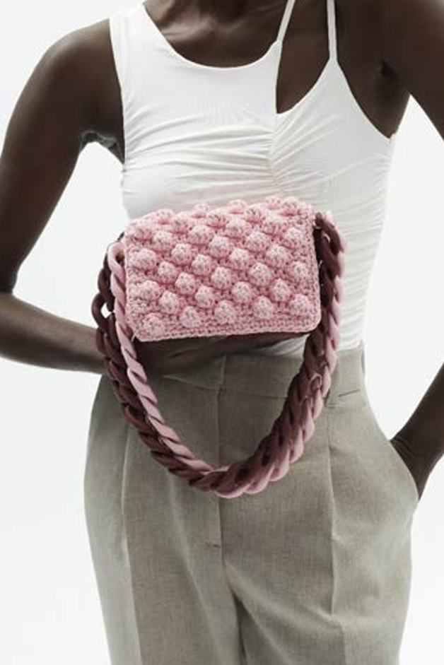 Lulu crochet bubbles XSmall Light Pink