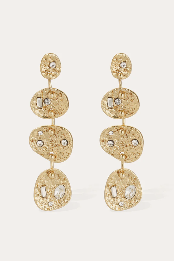 Eclipse Rhinestone Earrings Large