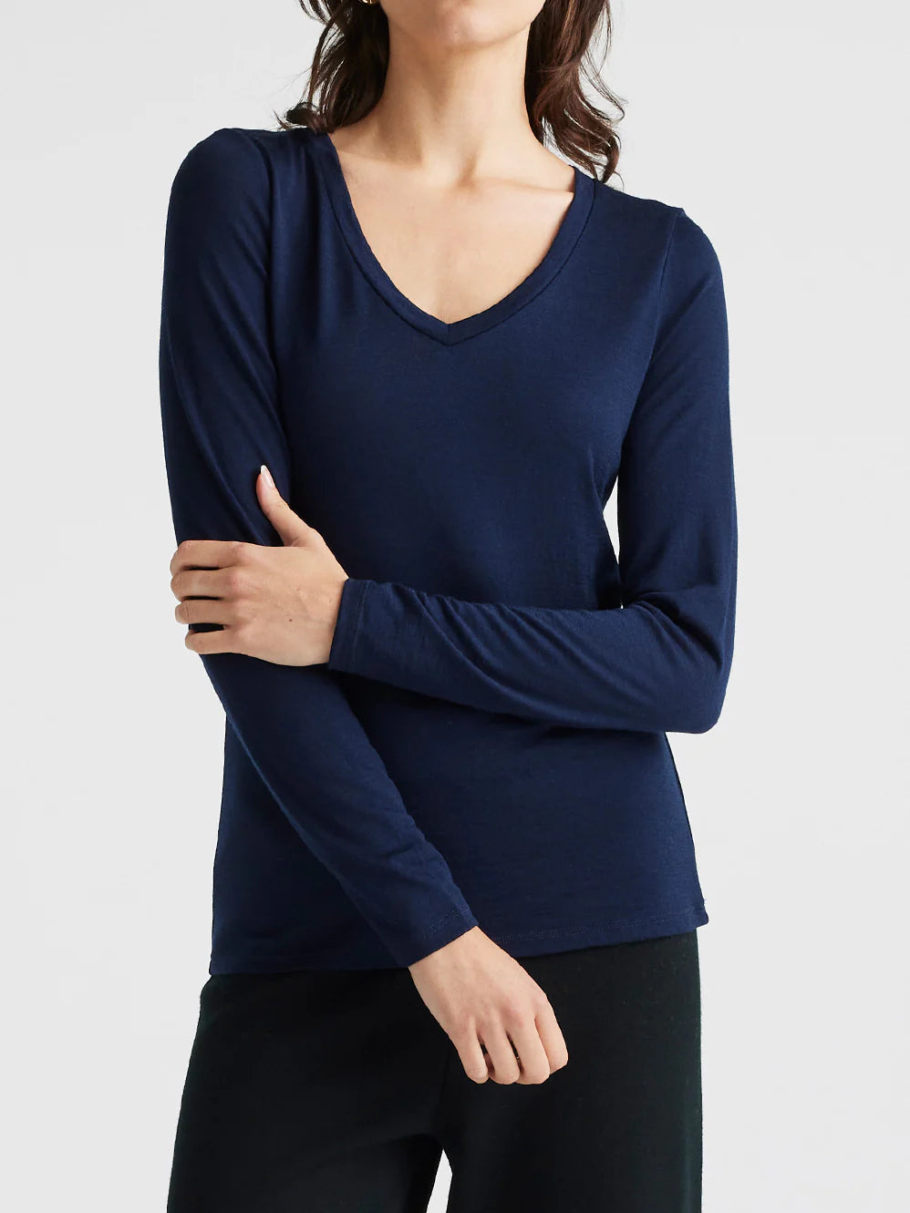 V neck Merino Tee - Toorallie