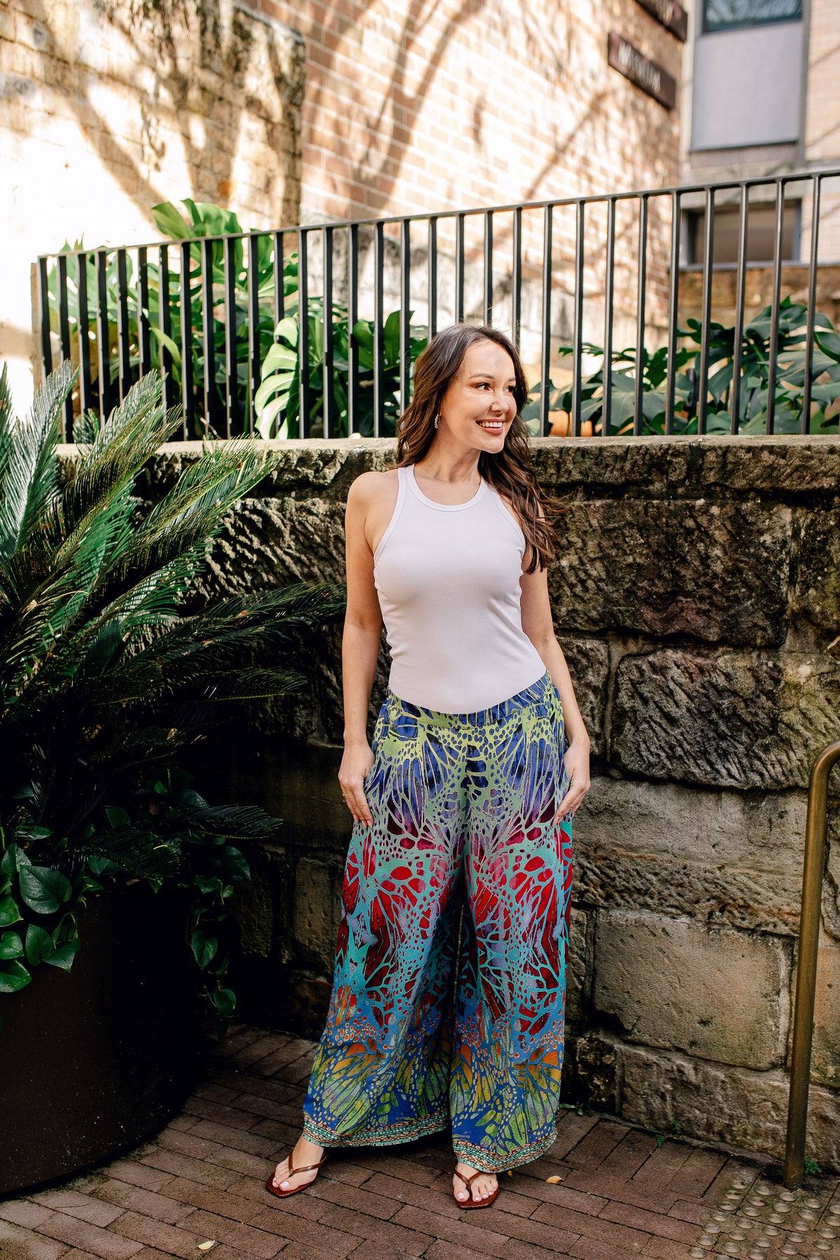 Butterfly Wide Leg Pants