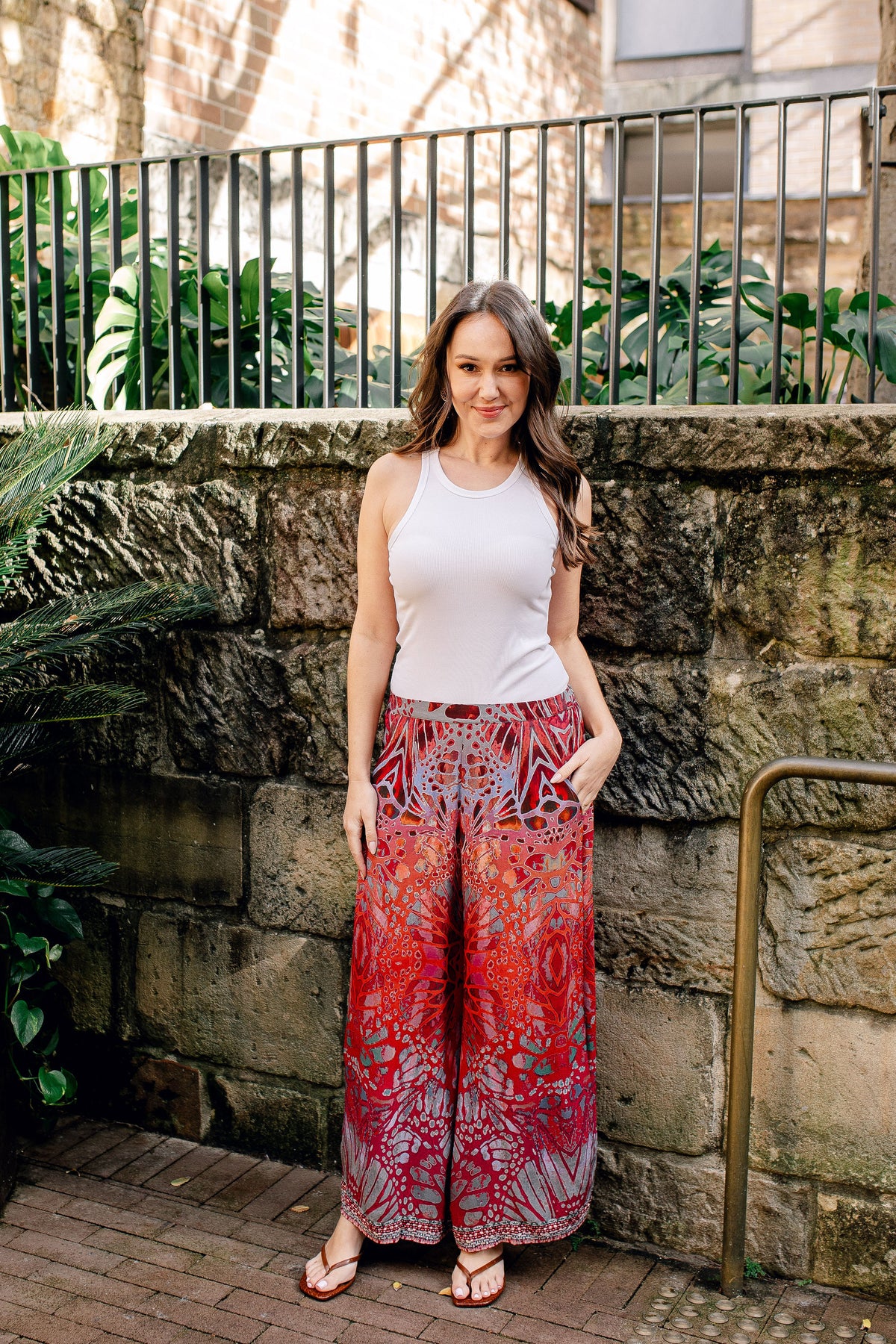 Butterfly Wide Leg Pants