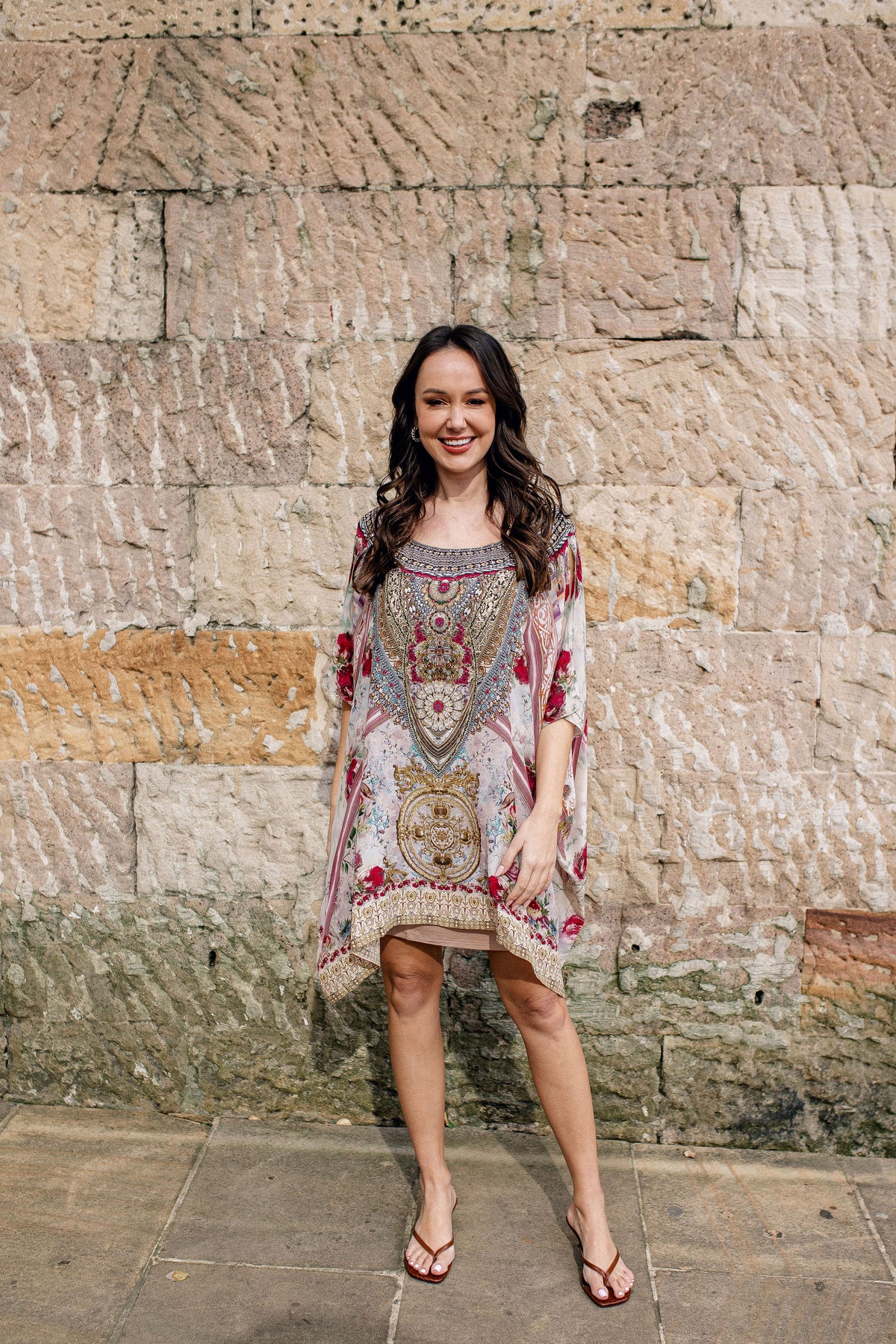 Antionette Short Round Neck Kaftan