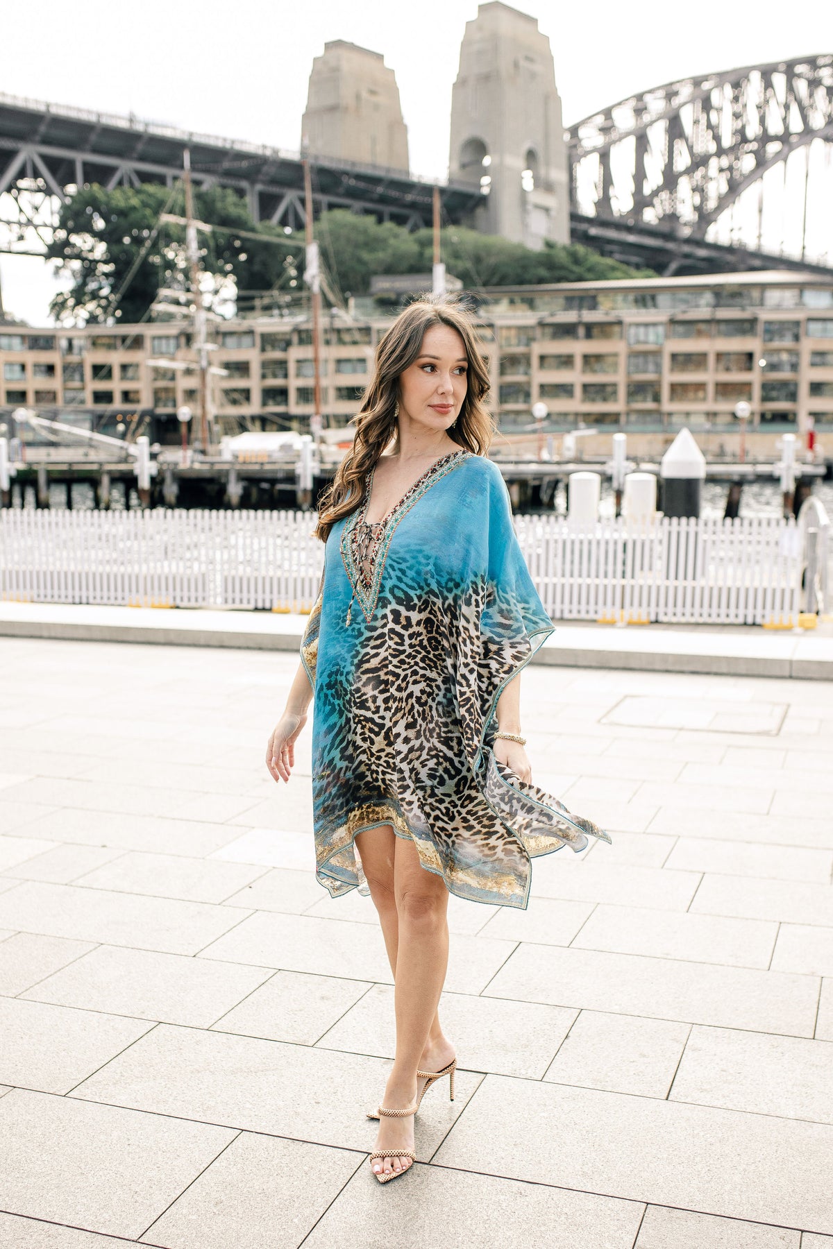 Wild Bloom Short Kaftan