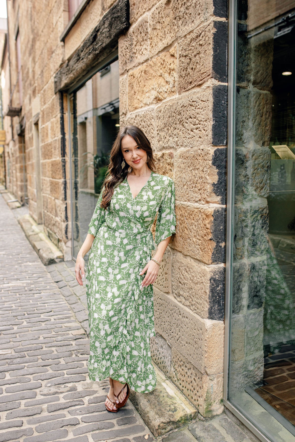Julia Long Wrap Dress