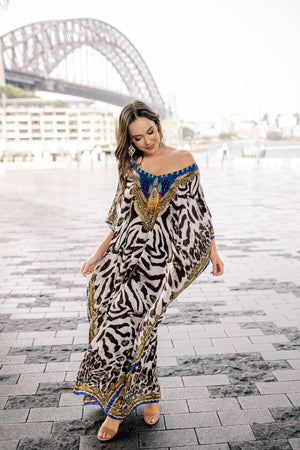 Wild Jewel Blue Kaftan