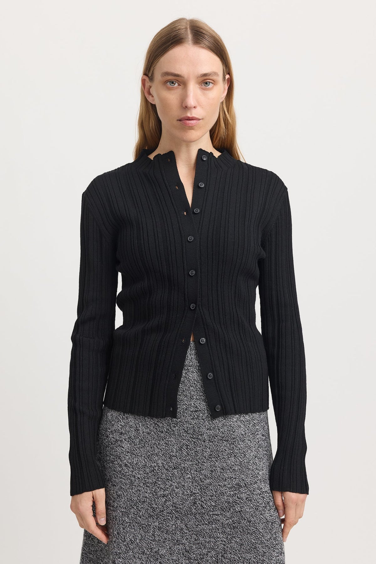 Variegated Rib Cardigan