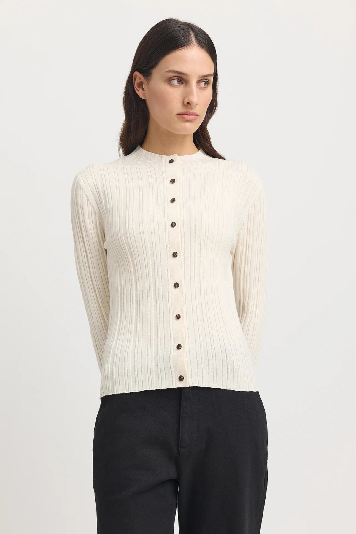 Variegated Rib Cardigan