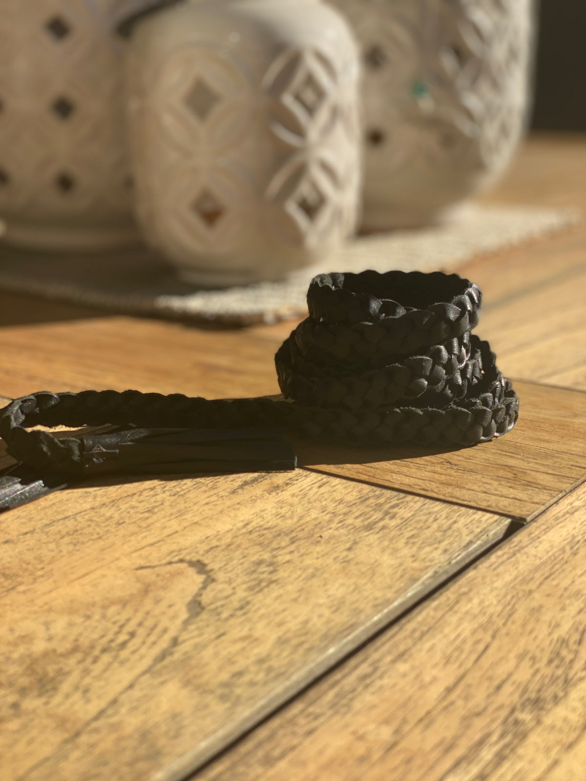 Thin Braided Belt