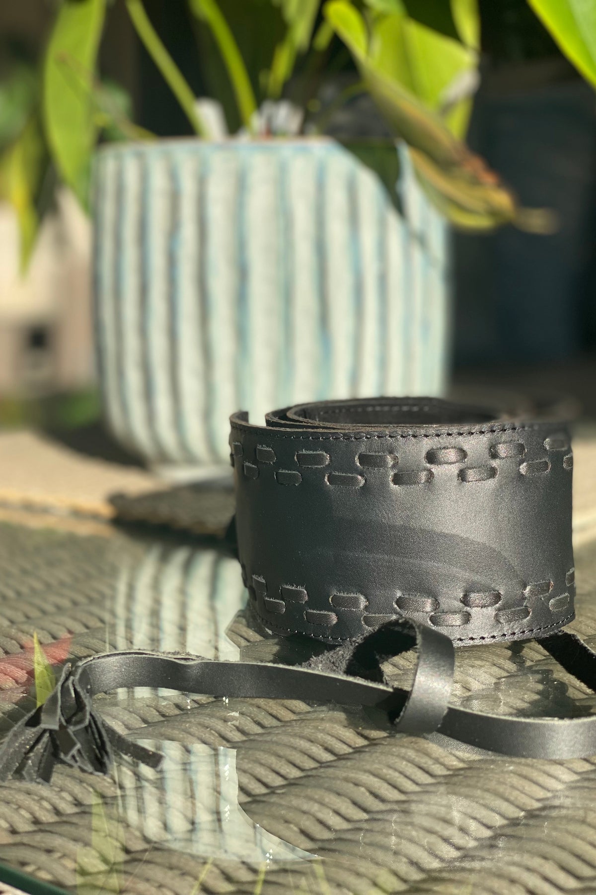 Leather Weave Belt